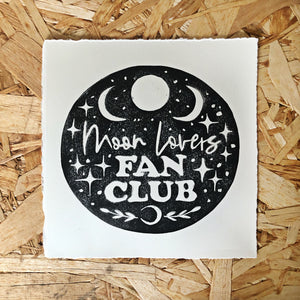 Moon Lovers Fan Club Original Lino Print
