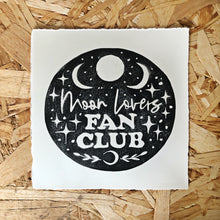 Load image into Gallery viewer, Moon Lovers Fan Club Original Lino Print