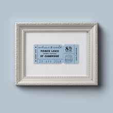 Load image into Gallery viewer, Personalised New Baby &#39;Welcome To The World&#39; Giclee Print