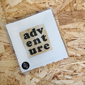 Adventure Original Lino Print GOLD