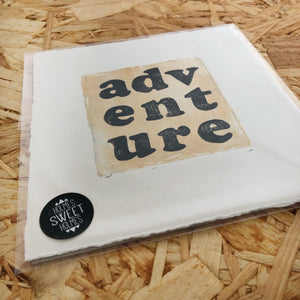 Adventure Original Lino Print GOLD